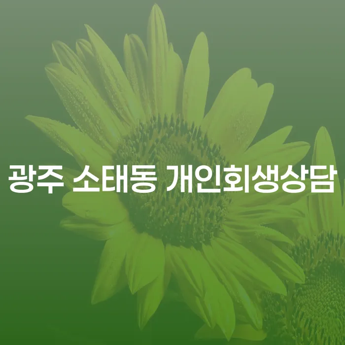 광주 소태동 개인회생상담, 어디서부터 시작해야 할까요?