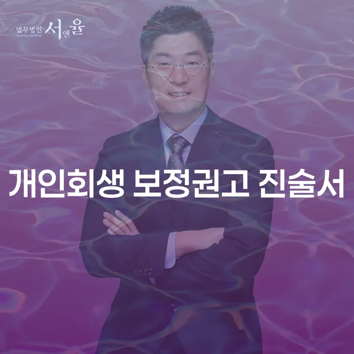 개인회생 보정권고 진술서, 어떻게 준비해야 할까요?
